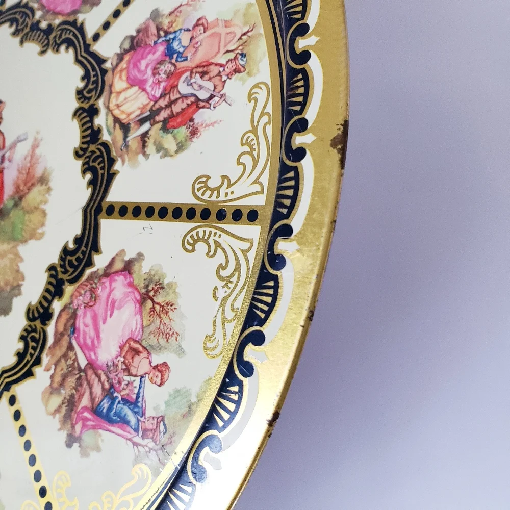 Vintage Metal Serving Tray